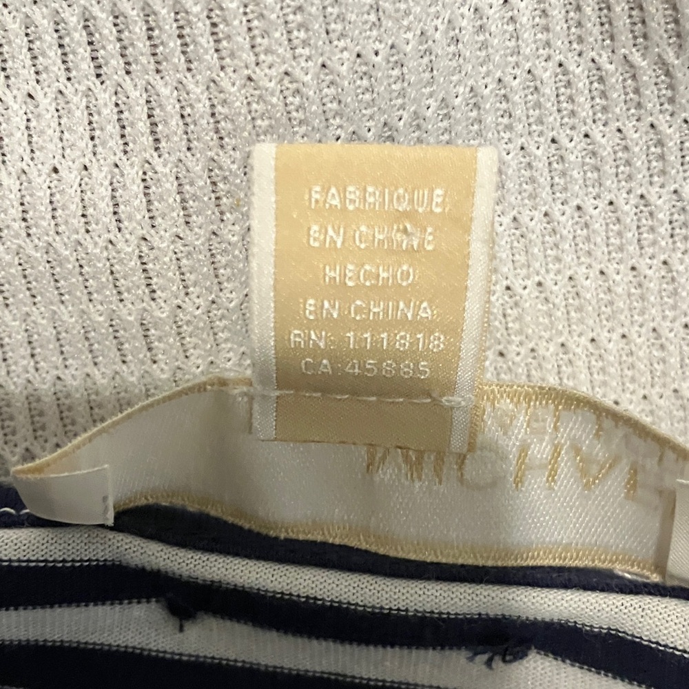 Michael Kors Navy and White Striped Blouse - Picture 5 of 7